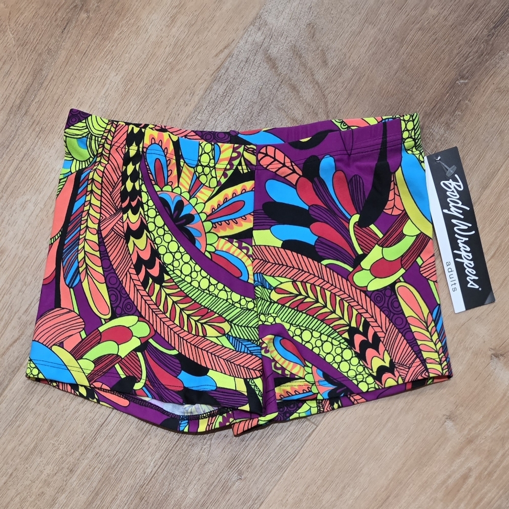 Body Wrappers Multicolor Patterned Shorts - XS ( 060)